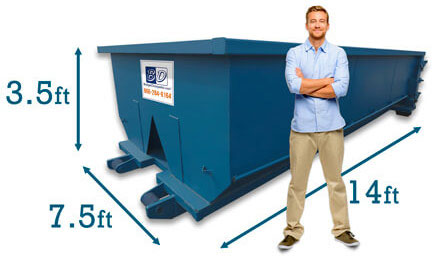 10 Yard Dumpster Costs, Dimensions & Capacity | Budget ...