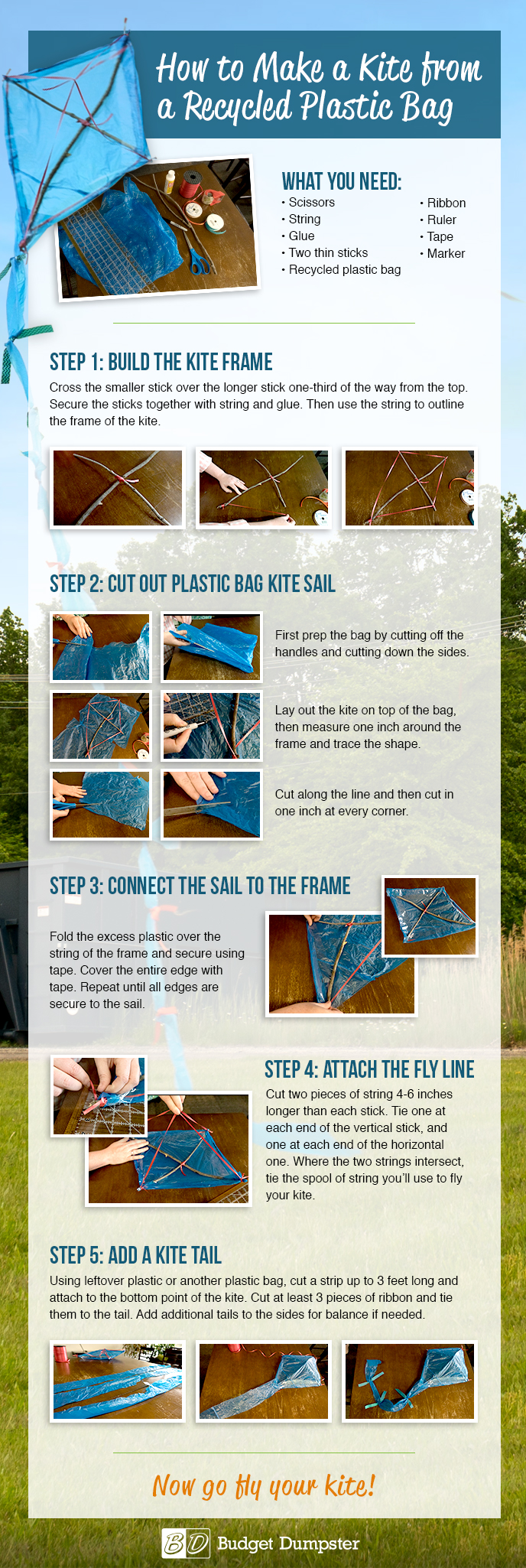 Plastic Bag Kite Infographic 