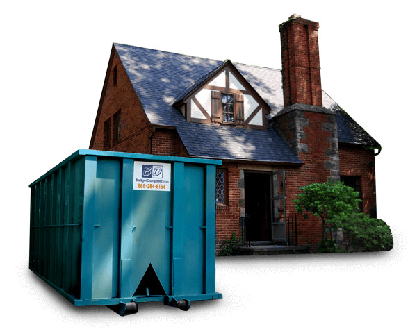 Home With Dumpster Rental 
